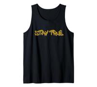 Stay True Inspirational Life Quote Design Camiseta sin Mangas