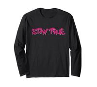 Stay True Inspirational Life Quote Design Manga Larga