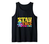 Stay True Stay You Trolls Vibrante Diversión Camiseta sin Mangas