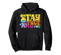 Stay True Stay You Trolls Vibrante Diversión Sudadera con Capucha