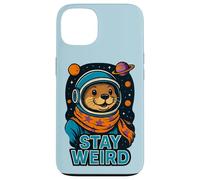 Stay Weird Astronauta Nutria Space Explorer Lindo Animal Carcasa para iPhone 13