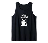 Stay Weird Cat Camiseta sin Mangas