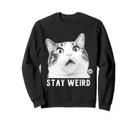 Stay Weird Cat Sudadera