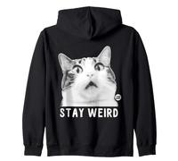 Stay Weird Cat Sudadera con Capucha