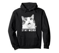 Stay Weird Cat Sudadera con Capucha