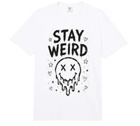 Stay Weird Creepy Smile Humor gótico Estética Espeluznante Comfort Colors Adult Heavyweight T-Shirt
