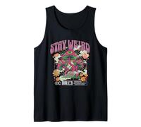 Stay Weird Mushroom Eyes Weirdcore Magic Divertido Retro Vintage Camiseta sin Mangas