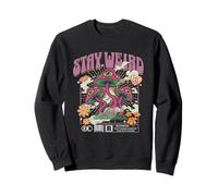 Stay Weird Mushroom Eyes Weirdcore Magic Divertido Retro Vintage Sudadera