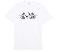 Stay Weird! Pájaro Raro Gorrión Boca Abajo Inspirational Comfort Colors Adult Heavyweight T-Shirt