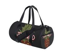Stay Wild Leopard Print Pines Gym Duffel Bag Lona Viaje Weekender Equipaje Bolso para Hombres Mujeres Deportes y Noche