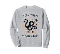Stay Wild Moon Child (gráfico de Serpiente Bohemio) Sudadera