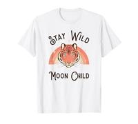 Stay Wild Moon Child (gráfico de Tigre Bohemio) Camiseta