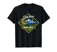 Stay Wild Moon Child Montaña Naturaleza Aventura Boho Camiseta