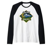 Stay Wild Moon Child Montaña Naturaleza Aventura Boho Camiseta Manga Raglan