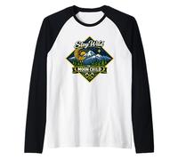 Stay Wild Moon Child Montaña Naturaleza Aventura Boho Camiseta Manga Raglan