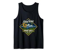 Stay Wild Moon Child Montaña Naturaleza Aventura Boho Camiseta sin Mangas