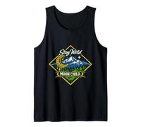 Stay Wild Moon Child Montaña Naturaleza Aventura Boho Camiseta sin Mangas