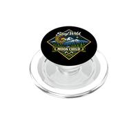Stay Wild Moon Child Montaña Naturaleza Aventura Boho PopSockets PopGrip para MagSafe