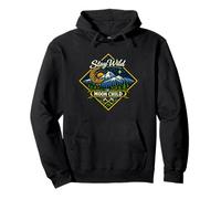 Stay Wild Moon Child Montaña Naturaleza Aventura Boho Sudadera con Capucha