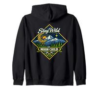 Stay Wild Moon Child Montaña Naturaleza Aventura Boho Sudadera con Capucha