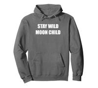 Stay Wild Moon Child Sudadera con Capucha, Unisex para Adultos, Asfalto, S