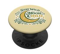 Stay Wild Moonchild Moon Child PopSockets PopGrip Adhesivo