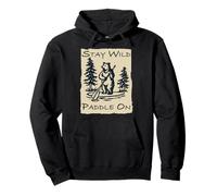 Stay Wild Paddle On Bear Paddleboard Divertido Sup Vintage Sudadera con Capucha