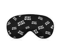 Stay Woke Sleeping Blindfold Mask Cute Eye Shade Cover con correa ajustable para mujeres, hombres, noche