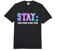 Stay Your Story Is Not Over Suicide Awareness Comfort Colors Adult Heavyweight T-Shirt