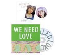STAYC - 3rd Single Album [WE NEED LOVE] (POWER Ver.) Photo Book + CD-R + STAYC Official Fragrance Card + Photo Card + Circle Card + 2 Pin Button Badges