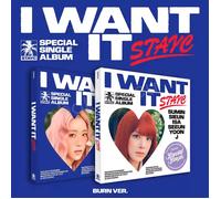 STAYC - I WANT IT (Special Single Album) + Limited MAKESTAR Photocard* - BURN ver. (I WANT IT), Without Limited POB