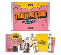 STAYC - STAYC - 3rd Mini Album [TEENFRESH] (BUBBLE Ver.) Photo Book + Lyrics Book + CD-R + 4Cut Photo + Photo Card + Sticker + Folding Poster + Message Card + Official Fragrance Card + Poster + 2 Pin Badges
