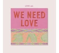 STAYC WE NEED LOVE 3rd Single Album [LOVE Ver.] CD+68p Photobook+Circle Card+Photocard+STAYC Official Fragrance Card Sealed