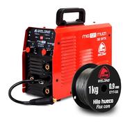 Stayer - Soldador Inverter MIG 131 + Bobina de hilo hueco de 1Kg | Multi - 3 en 1 MIG/TIG/MMA | Sin Gas Flux Core | Compacto, Ligero y Fácil de Usar | Ideal para Exteriores