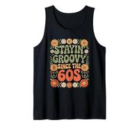 Stayin' Groovy Since The 60s Costume 60 Style Groovy Hippie Camiseta sin Mangas