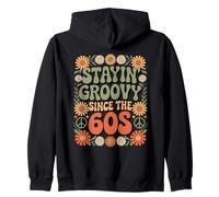 Stayin' Groovy Since The 60s Costume 60 Style Groovy Hippie Sudadera con Capucha