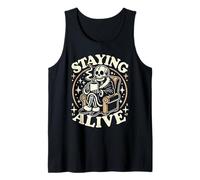 Staying Alive Funny Cafeine Lover Drinker Coffee Camiseta sin Mangas