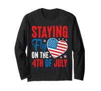 Staying Fly on The 4th of July Toddler Happy 4th of July Manga Larga