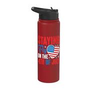 Staying fly on the 4th of July toddler Happy 4th Of July Stainless Steel Insulated Water Bottle