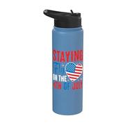 Staying fly on the 4th of July toddler Happy 4th Of July Stainless Steel Insulated Water Bottle