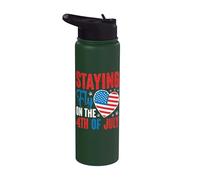 Staying fly on the 4th of July toddler Happy 4th Of July Stainless Steel Insulated Water Bottle