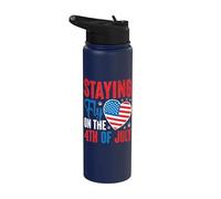 Staying fly on the 4th of July toddler Happy 4th Of July Stainless Steel Insulated Water Bottle