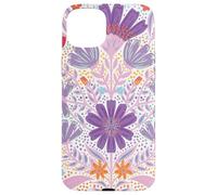 Stays Wild, Flower Child in Full Blooms Graphic Illustration Carcasa para iPhone 15 Plus