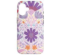 Stays Wild, Flower Child in Full Blooms Graphic Illustration Carcasa para iPhone 16