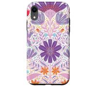 Stays Wild, Flower Child in Full Blooms Graphic Illustration Carcasa para iPhone XR