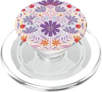 Stays Wild, Flower Child in Full Blooms Graphic Illustration PopSockets PopGrip para MagSafe