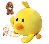 StaZamor Juguetes interactivos para Perros de Peluche Que cantan y rebotan en Movimiento, Juguete para Perros con Motor Recargable por USB, Juguete para Mascotas Lavable Desmontable para pequeños