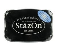 StazOn Solvent Ink Pad Large Jet Black