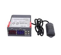 STC-3028 Control de Temperatura Pantalla Digital Medidor de Controlador de Temperatura Y Humedad con Sensor Integrado(12V)