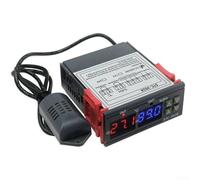 STC-3028 - Termostato controlador de temperatura digital de doble pantalla con entrada de 12 V/24 V/110-220 V y relé de 10 A para un funcionamiento estable (12 V)